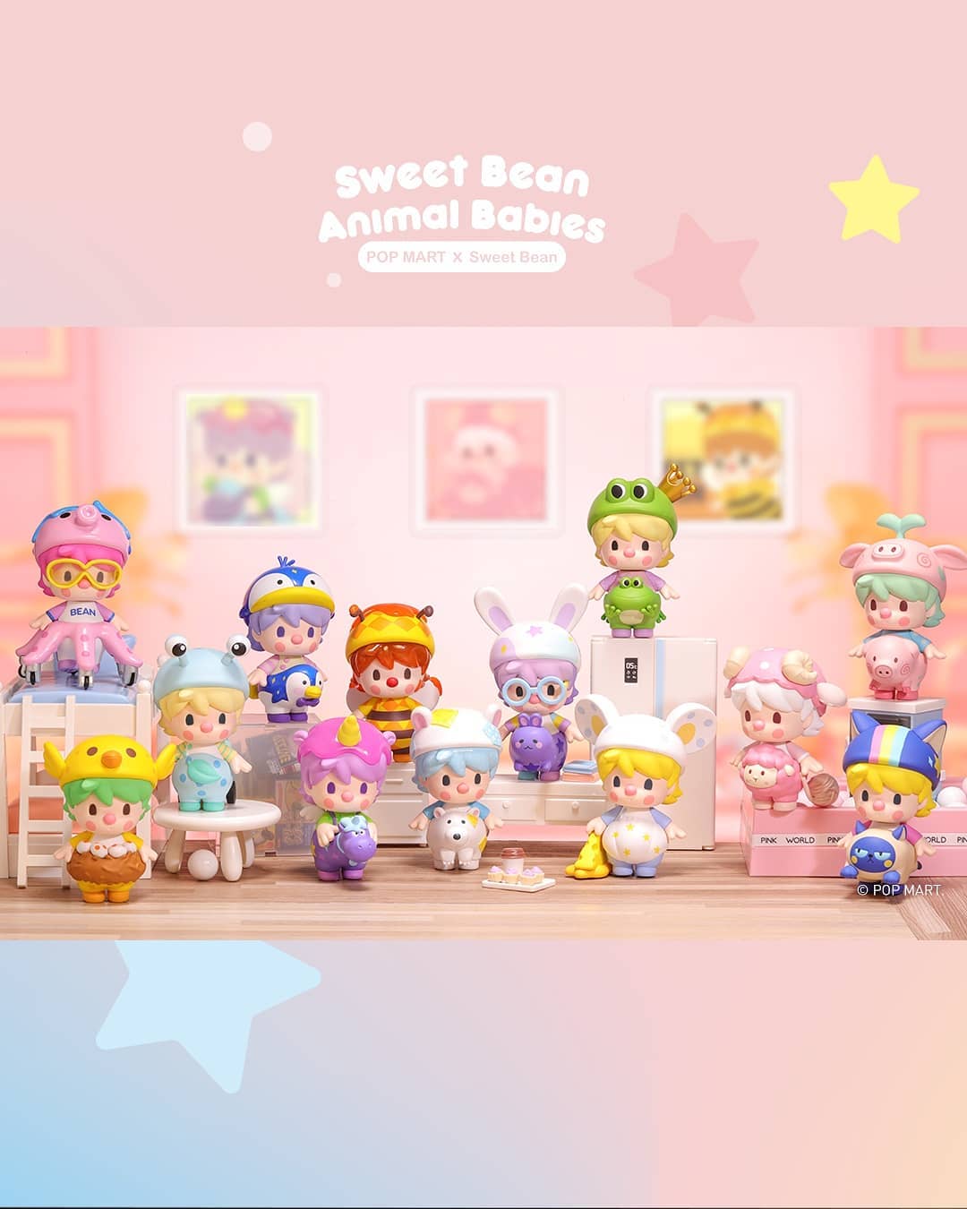 POP MART Sweet Bean Animal Babies Series