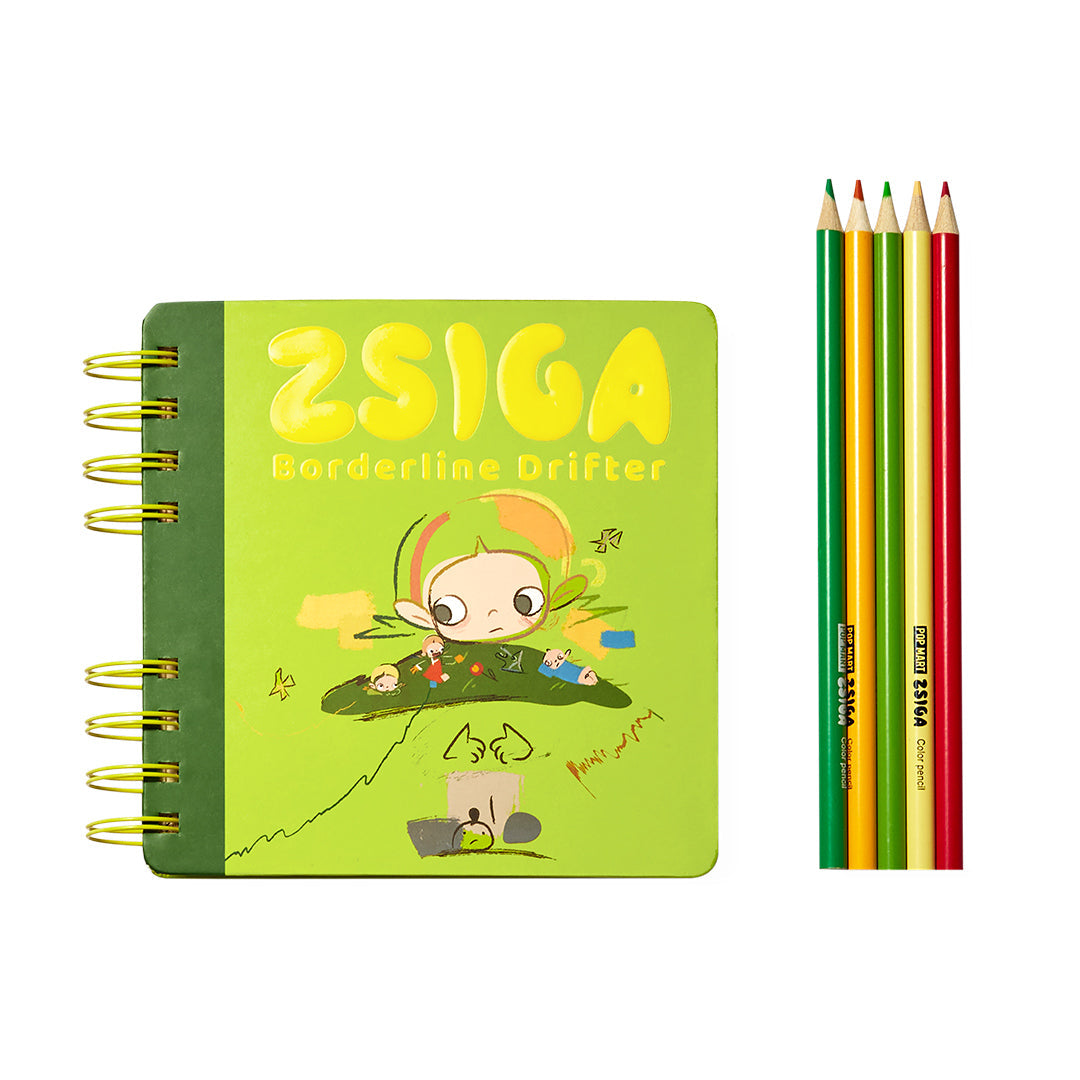 POP MART Zsiga Borderline Drifter Series Pocket Notebook