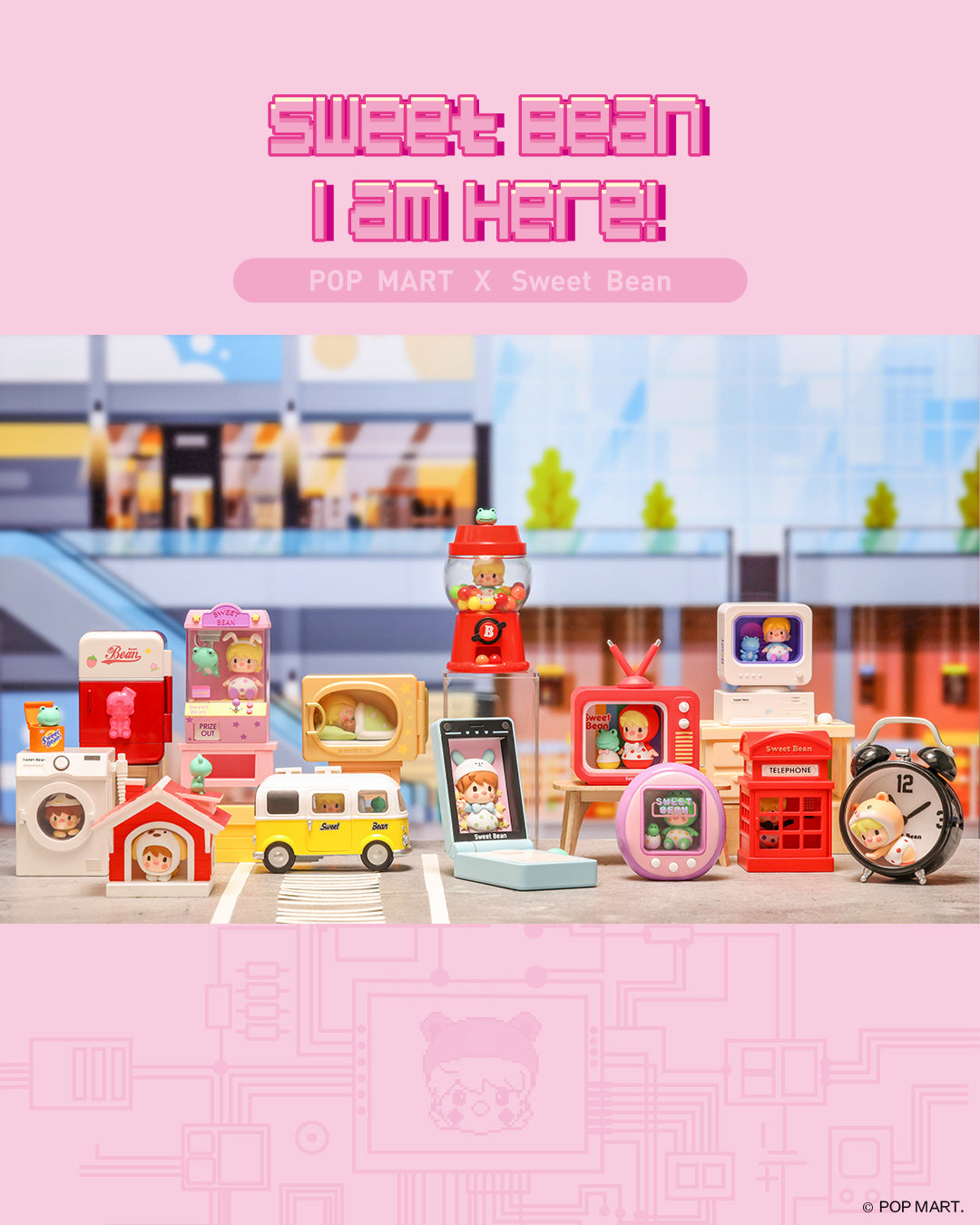 POP MART Sweet Bean I am Here! Series