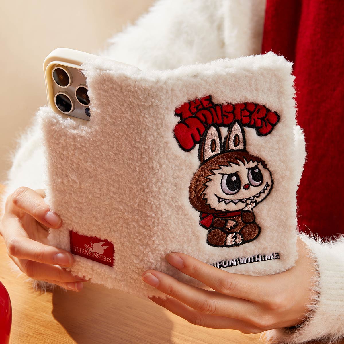 POP MART THE MONSTERS Classic Series Plush Flip iPhone Case