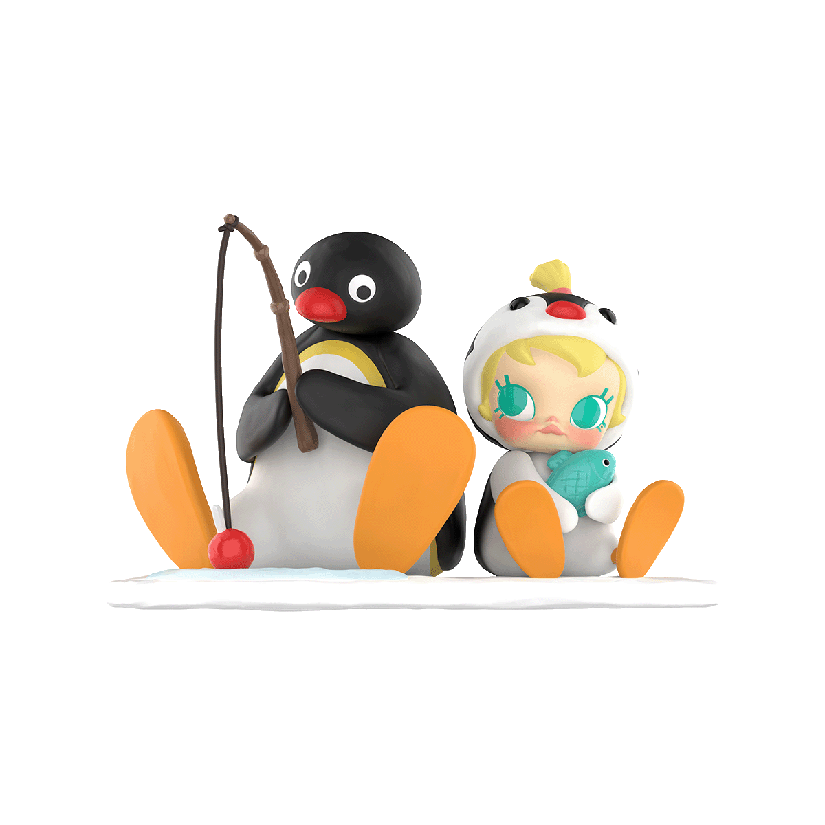 POP MART Baby Molly x PINGU Fishing Time Figurine