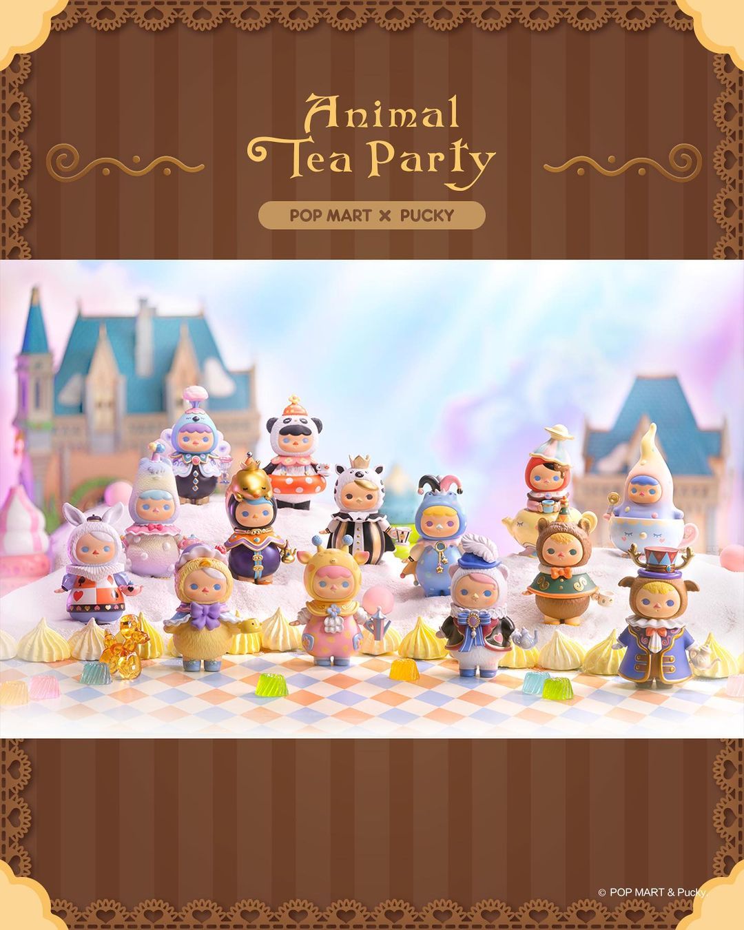 POP MART Pucky Baby Animal Tea Party Series