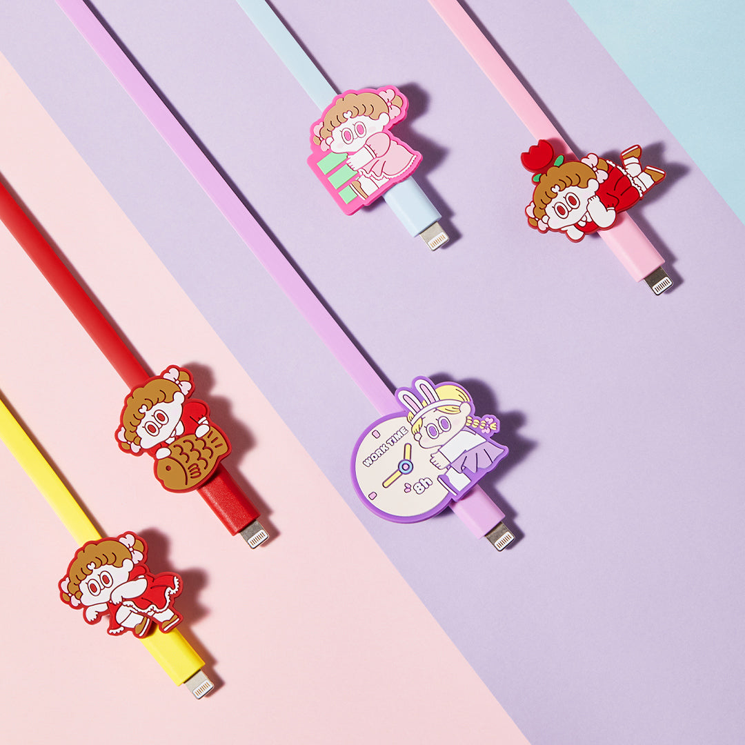 POP MART CHERRYPIE Standard Love Dance Daily Work Series - iPhone Cable Blind Box