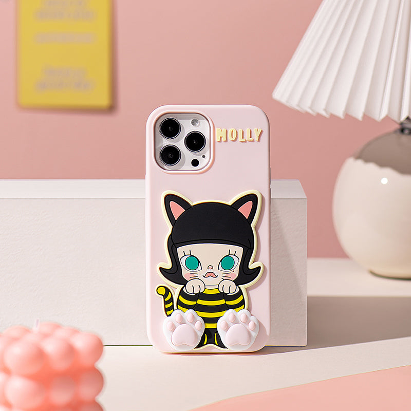 POP MART A Boring Day With Molly Phone Case for iPhone 14/13 Series