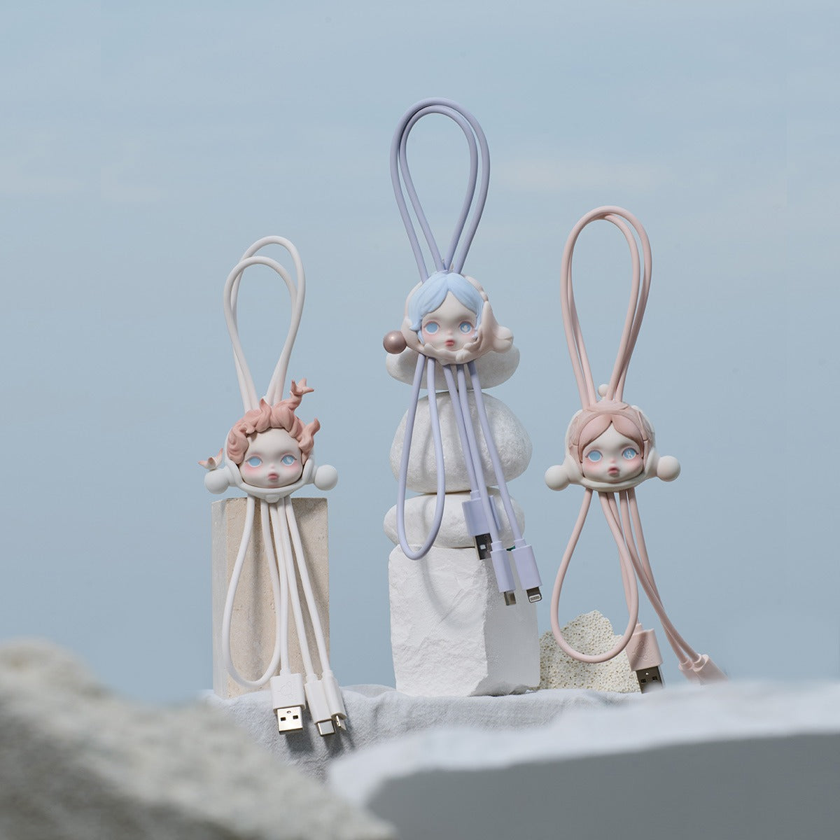 POP MART SKULLPANDA The Paradox Series 2 in 1 Phone Cable Blind Box