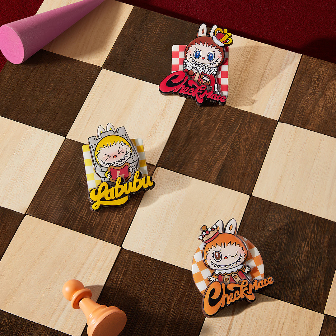 POP MART THE MONSTERS Let's Checkmate Series Fridge Magnet Blind Box