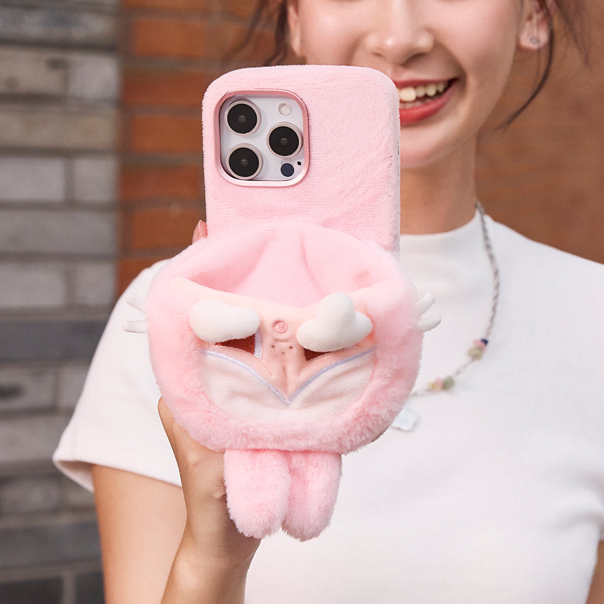 POP MART CRYBABY Crying Again Series - Plush iPhone Case