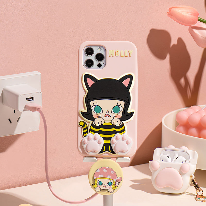 POP MART A Boring Day With Molly Phone Case for iPhone 14/13 Series
