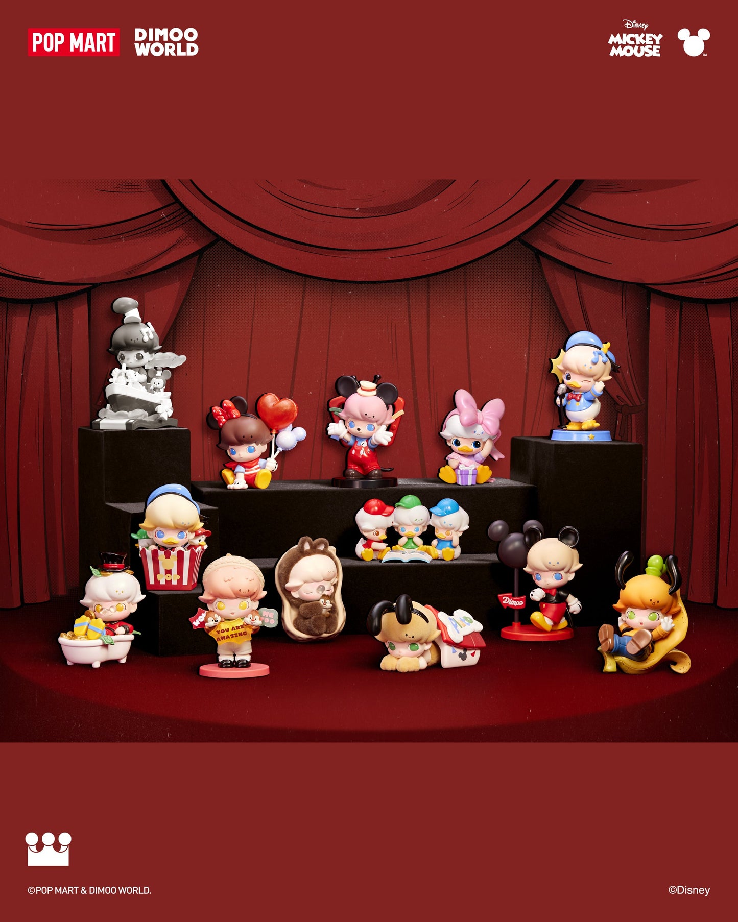 POP MART DIMOO WORLD × DISNEY Series Figures