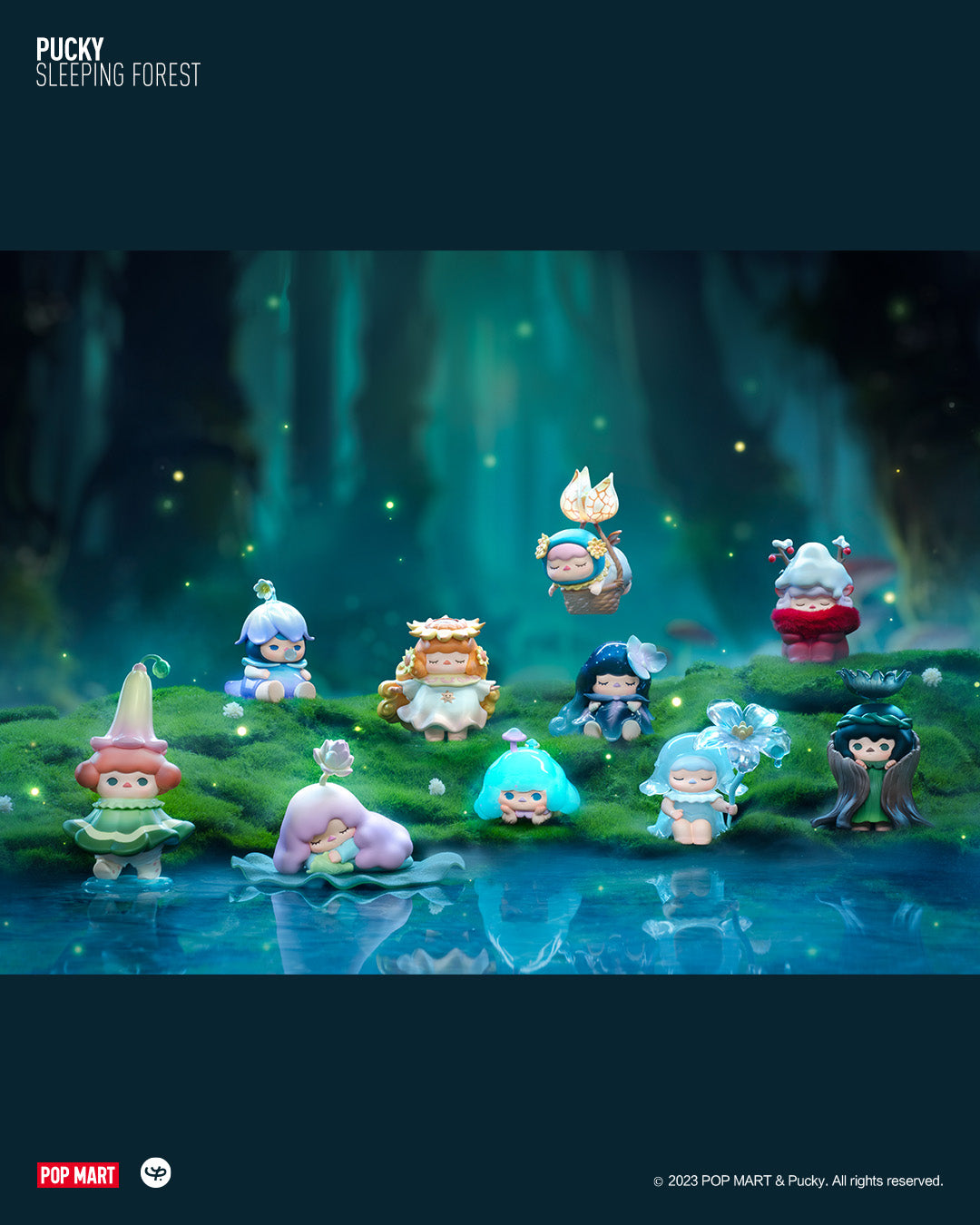 POP MART Pucky Sleeping?Forest?Series
