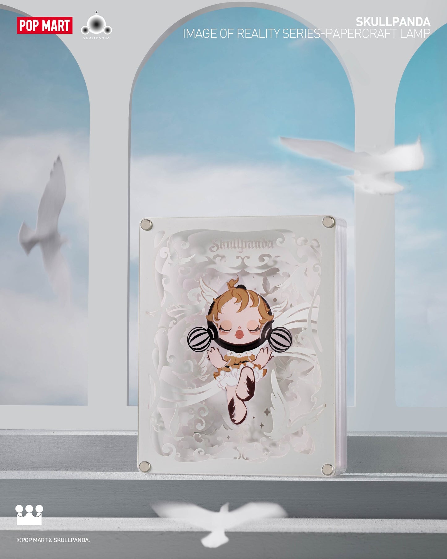 POP MART SKULLPANDA Image Of Reality Series-Papercraft Lamp