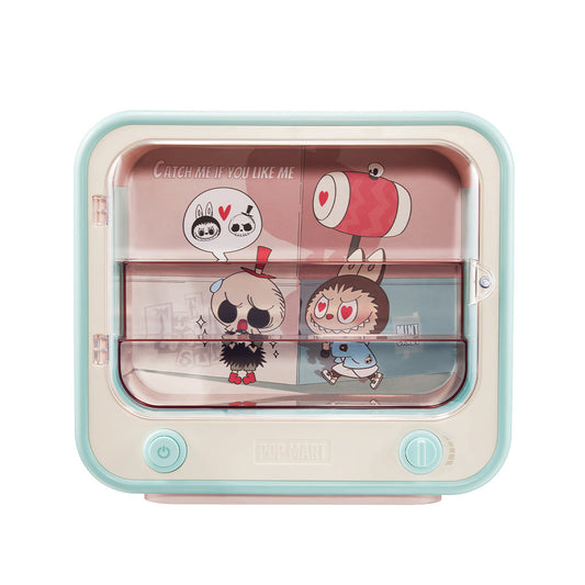 POP MART TV Set Luminous Display Box Container - The Monsters Catch Me If You Like Me