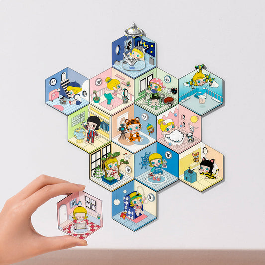 POP MART A Boring Day With Molly Fridge Magnet Blind Box