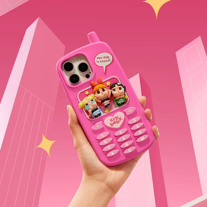 POP MART Crybaby × The Powerpuff Girls Phone Case for iPhone 14/15 Pro Max