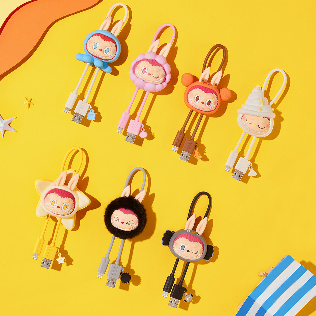 POP MART The Monsters LABUBU Drunk in Sea Series Phone Cable Blind Box