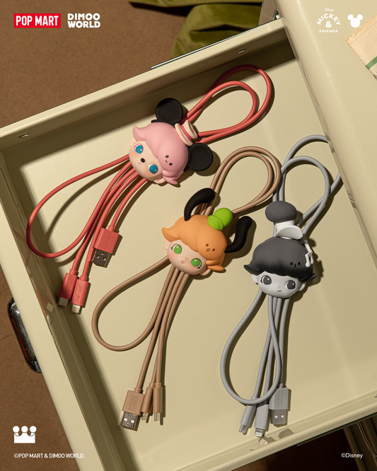 POP MART DIMOO WORLD × DISNEY Series-2 in 1 Cable Blind Box