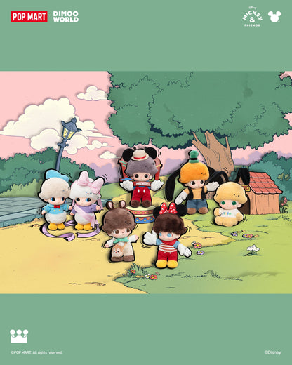 POP MART DIMOO WORLD × DISNEY Series-Vinyl Plush Keychain Blind Box