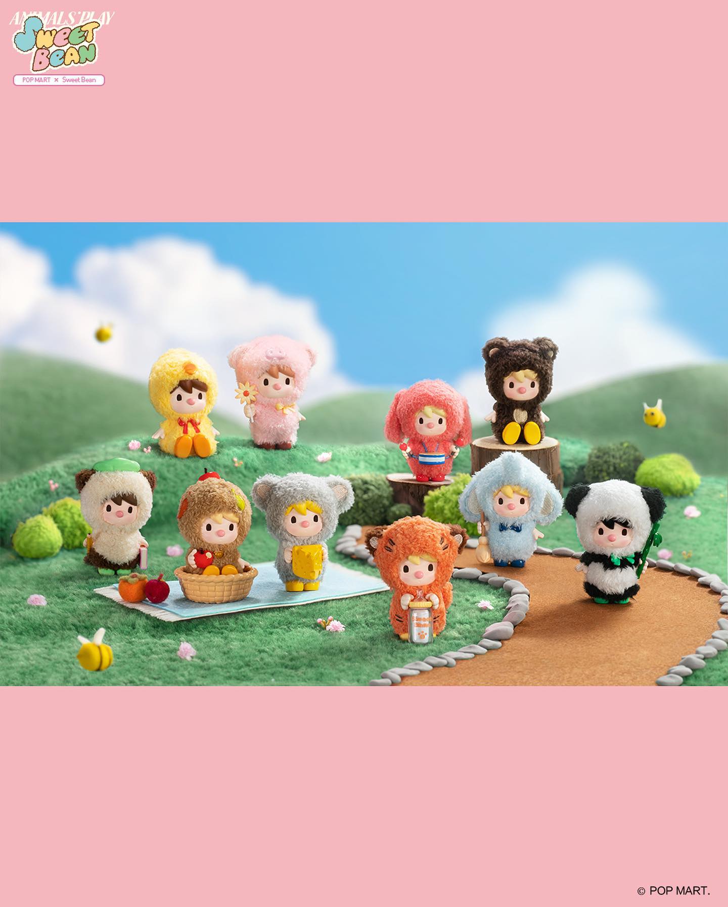 POP MART Sweet Bean Animals' Playing Series